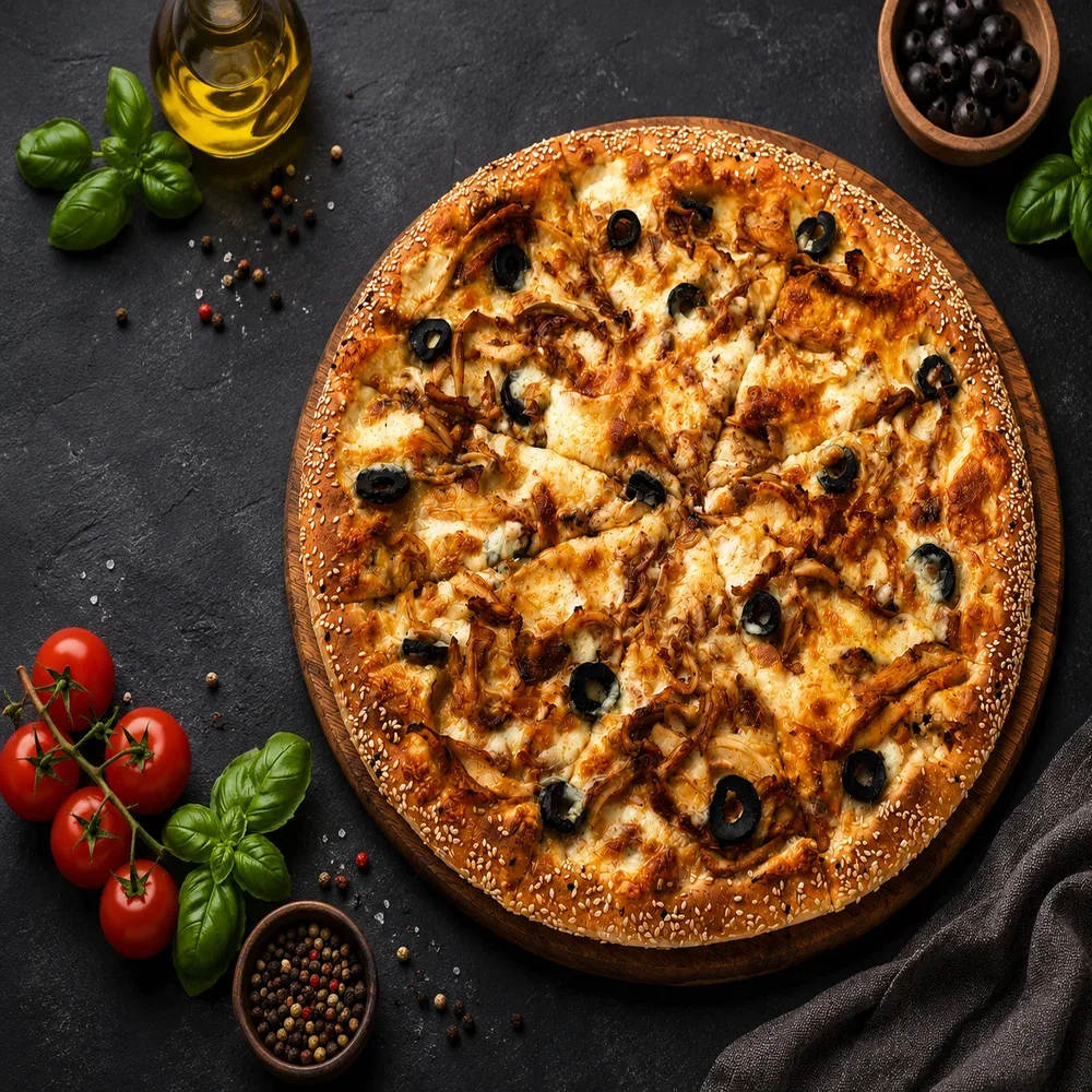 Tavukli pizza
