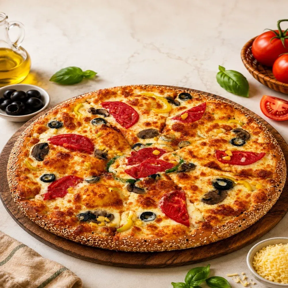 Sebzeli pizza