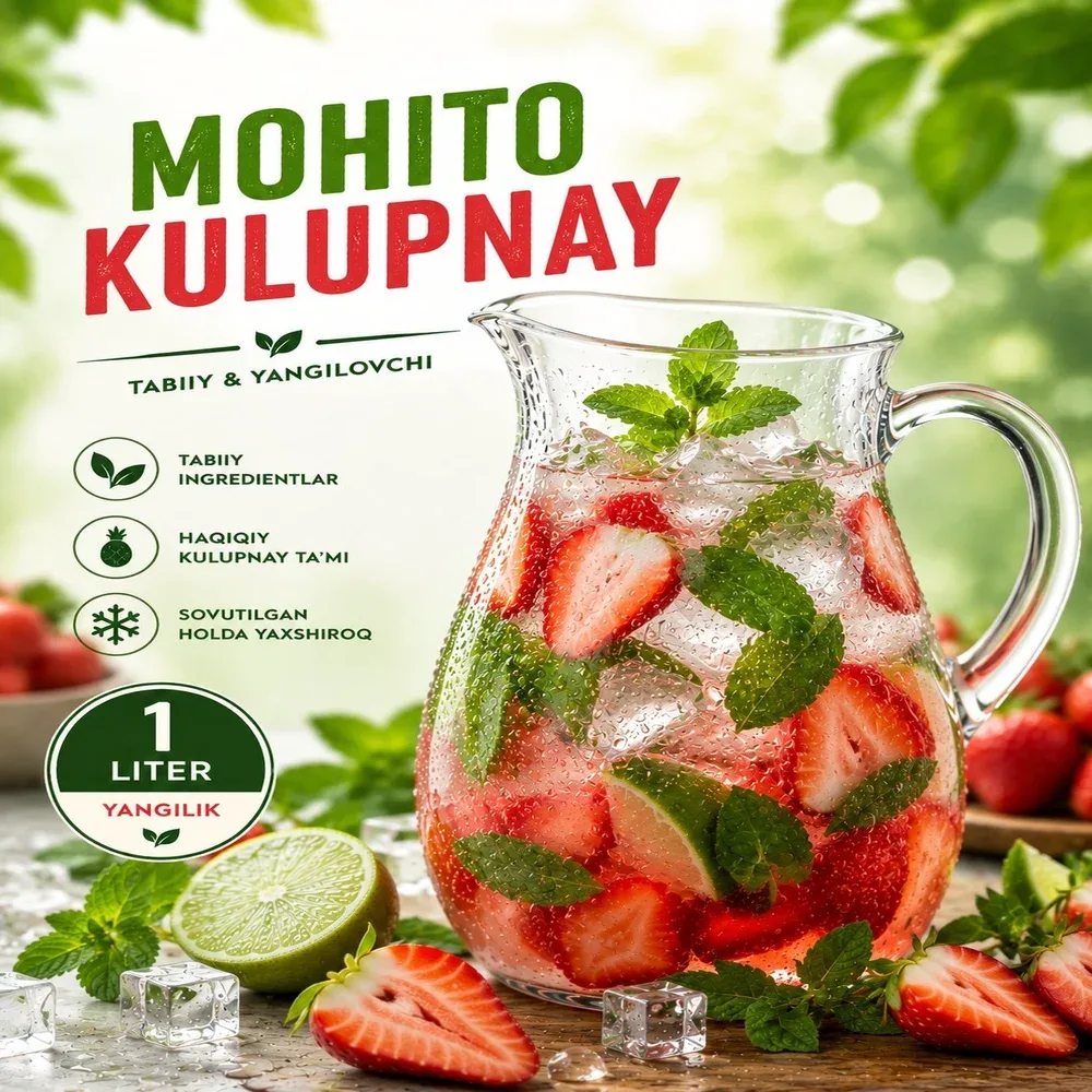 Mojito qulupnay 1 L